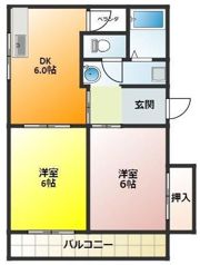 大石ハイツの間取り画像