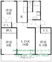 末広レインボーハイツの間取り画像