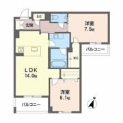 Balloonflower Northの間取り画像