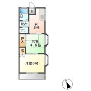 ハイツオグラの間取り画像