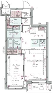 コンシェリア目黒本町 THE RESIDENCEの間取り画像