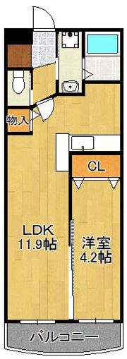 クオリア陣原の間取り画像