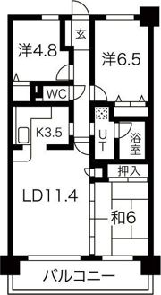 サンマンションアトレ今池南の間取り画像