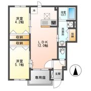 ブルースカイの間取り画像