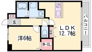 パルテール甲南山手の間取り画像