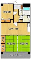 菊竹ビル金鶏の間取り画像