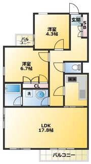 コルザ奥沢の間取り画像