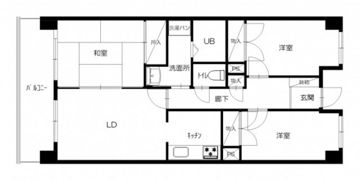 ソフィアコート楽々園の間取り画像