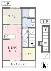 Enzo三町A棟の間取り画像