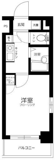 スカイコート新宿御苑前の間取り画像