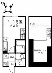 ハーミットクラブハウス衣笠の間取り画像