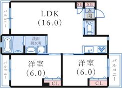 呉ビルの間取り画像