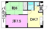 リバーサイドナカオの間取り画像