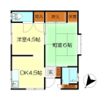 西原アパートⅢの間取り画像