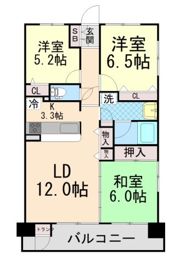 コスモ芦屋川シーサイドテラスの間取り画像