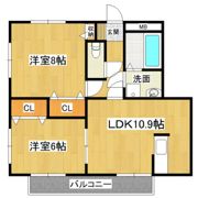 サンガーデン宮本D棟の間取り画像