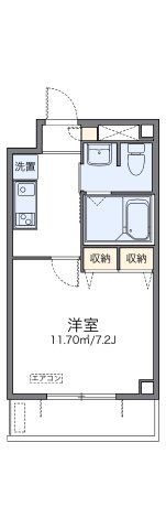 レオパレス香行苑1号の間取り画像