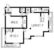 ハミングハイツの間取り画像