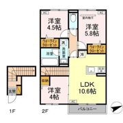 MOKURIE真鍋の間取り画像