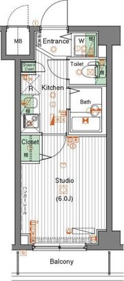 ガーラ大井町ゼームス坂上の間取り画像