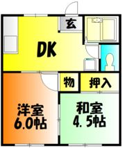 シャンテ赤松の間取り画像