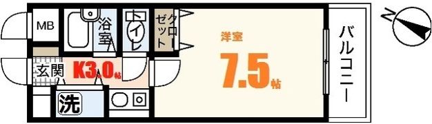 ステューディオせせらぎの間取り画像