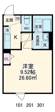GRADUS西浦和（グラドゥスニシウラワ）の間取り画像