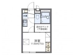 レオパレスサガタの間取り画像