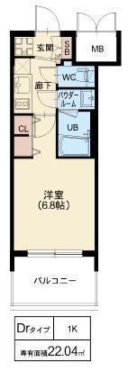 プレサンス神崎川ファインブレスの間取り画像