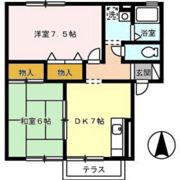 コーポラス西本 A棟の間取り画像