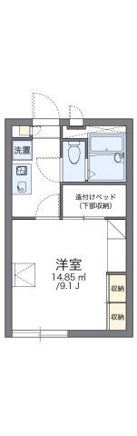 レオパレスティーズハウスⅡの間取り画像