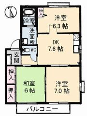 ファミリア坂Ⅰの間取り画像