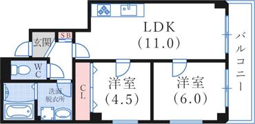ミヤケンビルの間取り画像