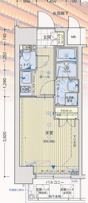 アスヴェル江戸堀の間取り画像