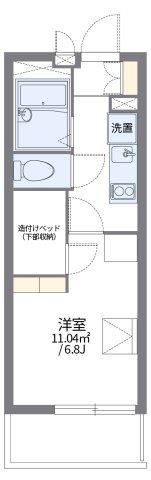 レオパレスコスモ川合の間取り画像