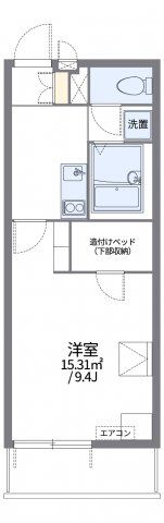 レオパレスビューヒルズテンの間取り画像