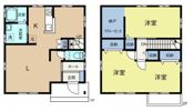 蜆塚一丁目貸家 西棟の間取り画像
