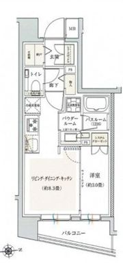 エクセレントシティ竹ノ塚の間取り画像