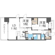 シティカレント新大阪の間取り画像