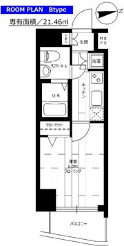 ステージファースト高輪Ⅱの間取り画像