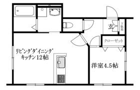 MKO中須賀Cの間取り画像