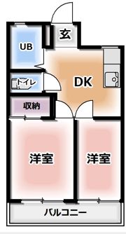 マンション香楽の間取り画像