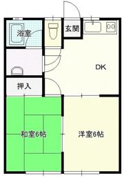 サングリーン和田山102の間取り画像