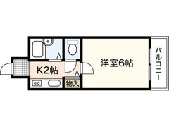 メルカード弐番館の間取り画像