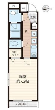 ウェルスクエアイズム大森西の間取り画像