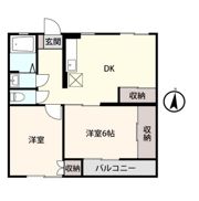 アントワーヌ富山Ⅱの間取り画像