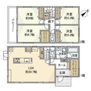 つつじが丘戸建の間取り画像