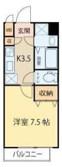 シェルグランデ土樋の間取り画像