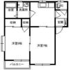 MORIハイツ大胡Cの間取り画像
