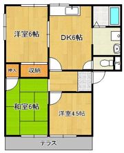 コーポロイヤル飛鳥の間取り画像